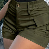 Sommerfeld | Damen-Shorts, hochgeschnittene Latzhose mit Knopftasche (1 Kaufen, 1 GRATIS dazu)