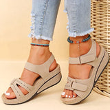 Sandy - Bequeme Orthopädische Sandalen mit Keilabsatz