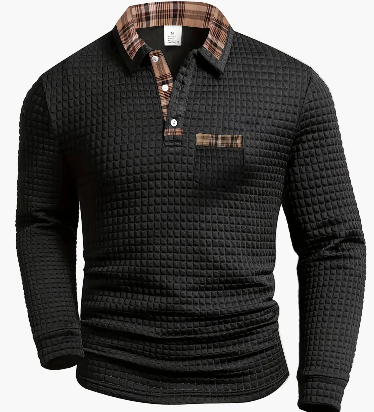 Sommerfeld | Langarm-Poloshirt mit Steppmuster