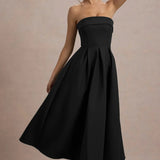 Sommerfeld | Stilvolles Midi-Kleid mit Schulterfreiem Ausschnitt