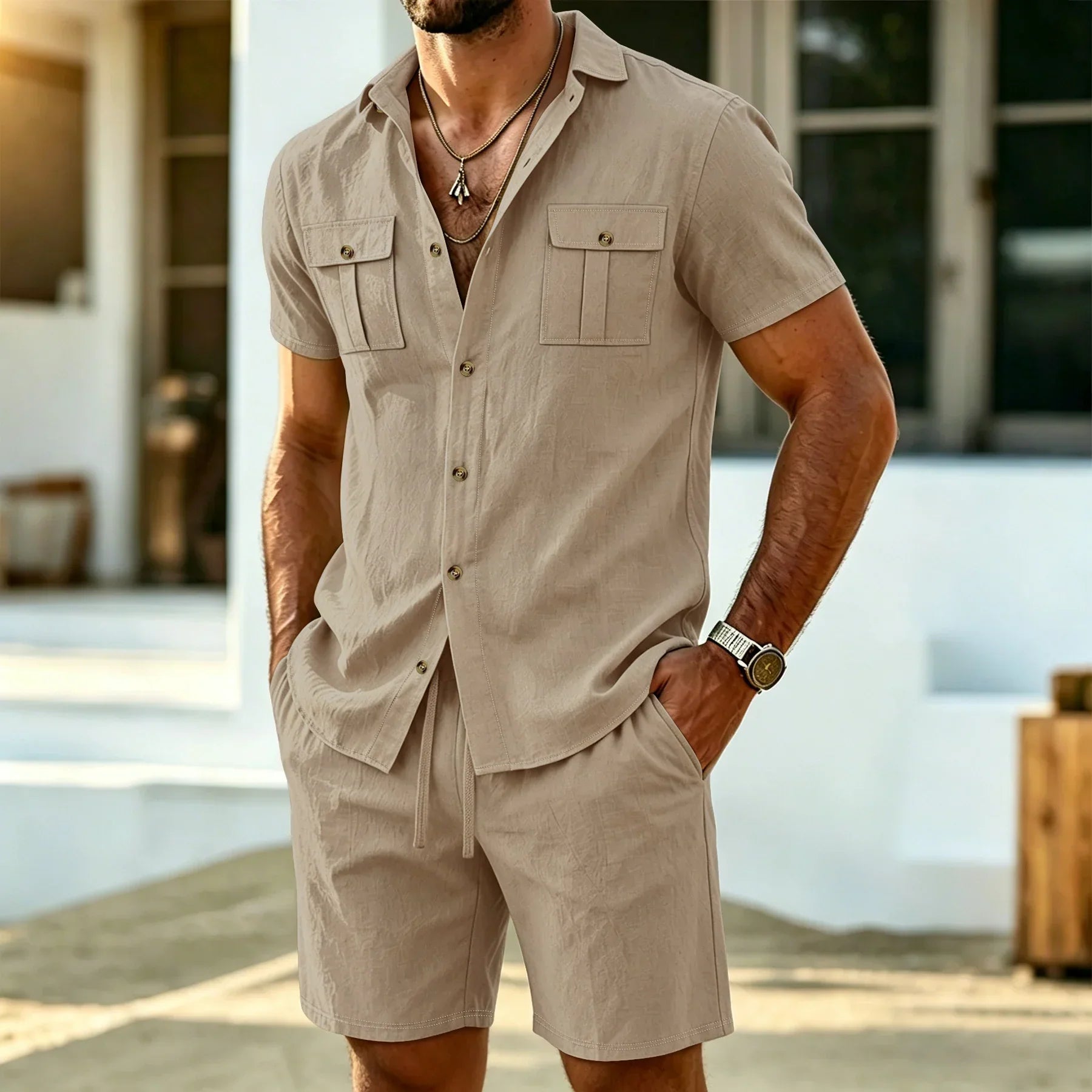 Sommerfeld | Leinen-Set für Herren (1 kaufen, 1 GRATIS dazu)