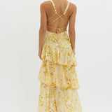 Sommerfeld | Florales Volant Maxi Kleid
