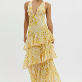 Sommerfeld | Florales Volant Maxi Kleid