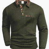 Sommerfeld | Langarm-Poloshirt mit Steppmuster
