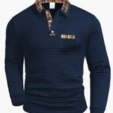 Sommerfeld | Langarm-Poloshirt mit Steppmuster