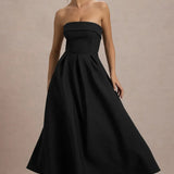 Sommerfeld | Stilvolles Midi-Kleid mit Schulterfreiem Ausschnitt