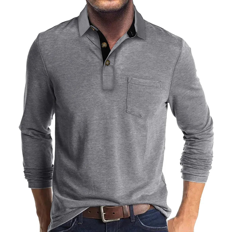 Sommerfeld | Herren Langarmshirt in Unifarbe