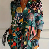 Shielo | Bluse mit abstraktem Muster