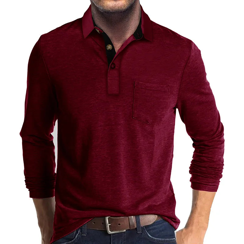Sommerfeld | Herren Langarmshirt in Unifarbe