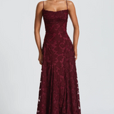 SOFIA | Elegantes Spitzen Maxi Kleid