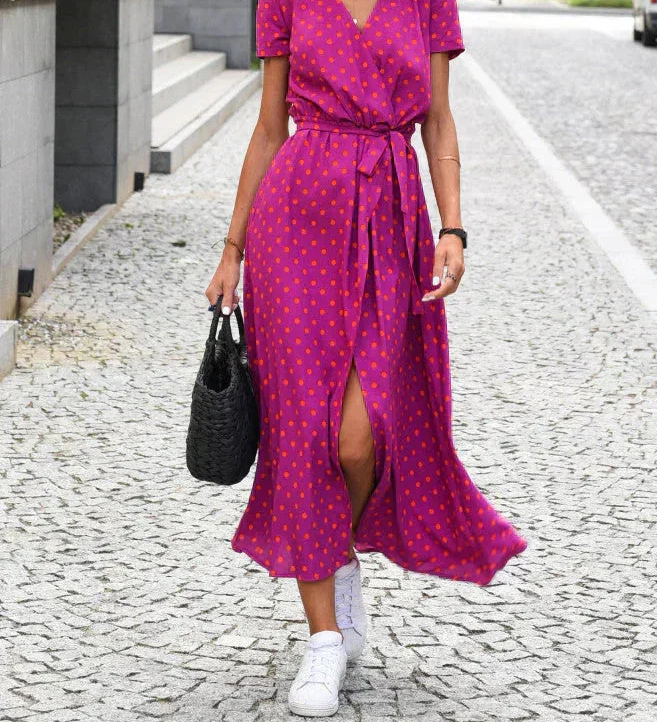 Jorlyn™ - Elegantes Kleid mit V-Ausschnitt und figurbetonter Passform