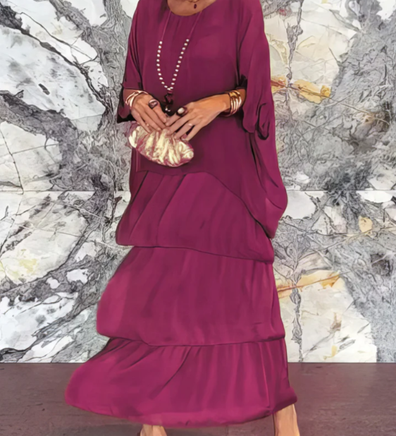 Shina™ - Elegantes Fließendes Maxikleid