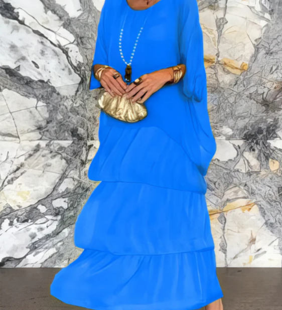 Shina™ - Elegantes Fließendes Maxikleid