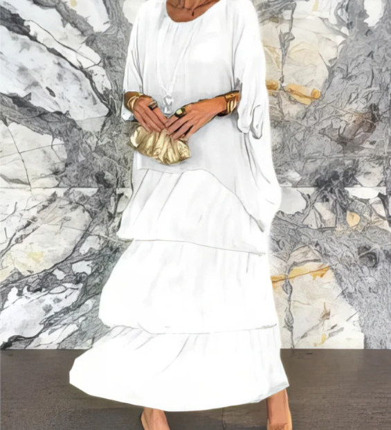 Shina™ - Elegantes Fließendes Maxikleid