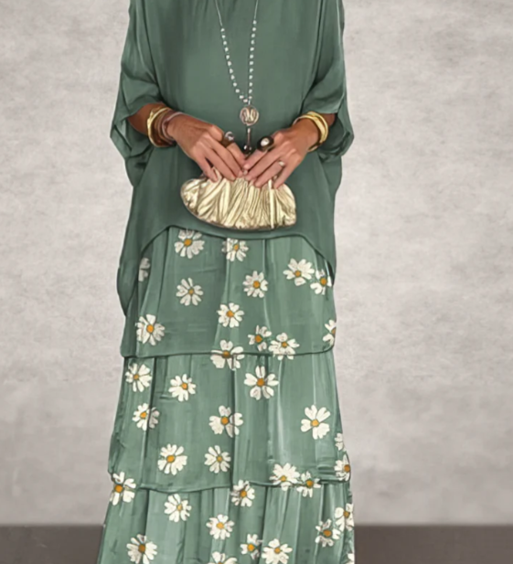 Shina™ - Elegantes Fließendes Maxikleid