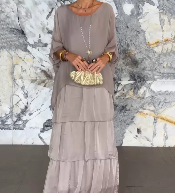 Shina™ - Elegantes Fließendes Maxikleid