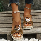 Sommerfeld | Elegante Plateau-Sandalen