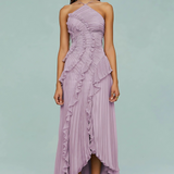 LIYANA | Spiral-Rüschenkleid