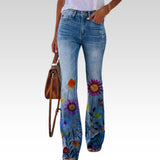 Sommerfeld | Jeans mit hoher Taille und Schlag