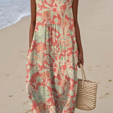 Beth™ Blumen-Midi-Kleid