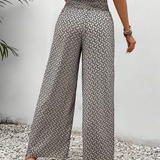 Sommerfeld | Lisette Hose mit weitem Bein und geometrischem Druck