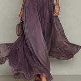 Ashley | Vintage elegantes Chiffon-Maxikleid