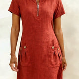 Sommerfeld | Baumwoll-Leinenkleid (1 kaufen, 1 GRATIS dazu)