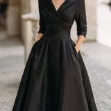 Lea™ - Elegantes Midikleid mit Dezentem Glanz