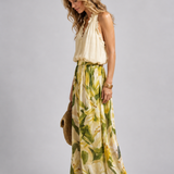 Yvonne | Blumenmuster-Zweiteiliges Set