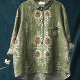 Amita | Vintage-Bluse mit Blumenmuster