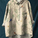 Amita | Vintage-Bluse mit Blumenmuster