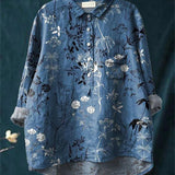 Amita | Vintage-Bluse mit Blumenmuster