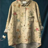 Amita | Vintage-Bluse mit Blumenmuster