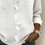 Beatrice | Edle V-Ausschnitt Bluse