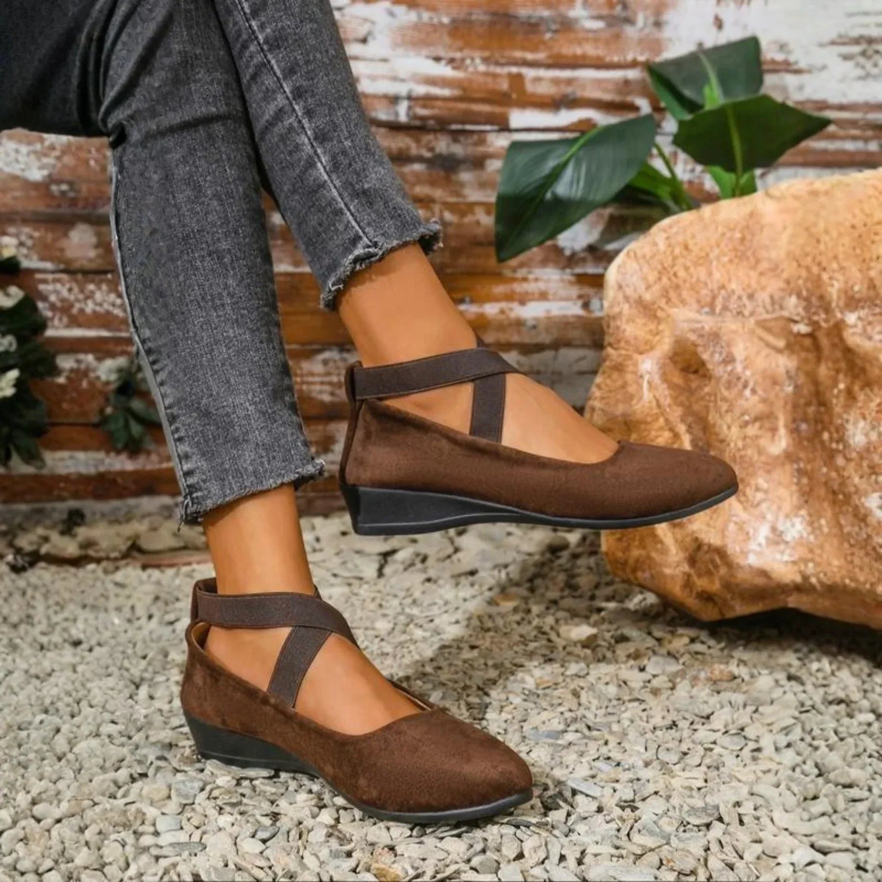 Sommerfeld | Ballerinas mit Keilabsatz