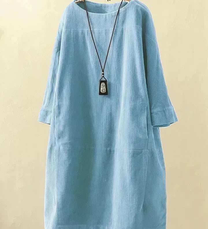 Velvra™ - Gemütliche Vintage Cord Tunika