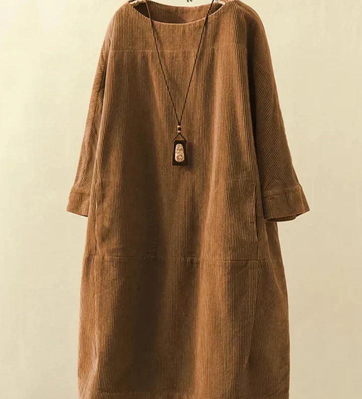 Velvra™ - Gemütliche Vintage Cord Tunika
