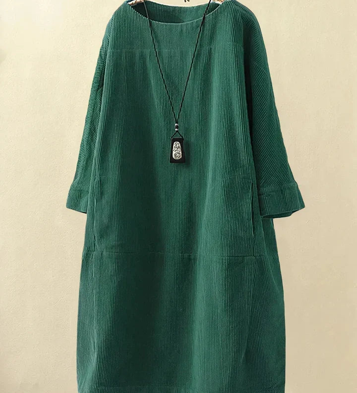Velvra™ - Gemütliche Vintage Cord Tunika