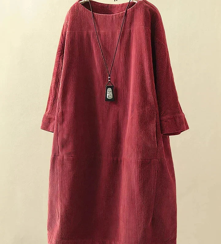 Velvra™ - Gemütliche Vintage Cord Tunika