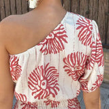Sommerfeld | One-Shoulder Minikleid mit sommerlichem Print