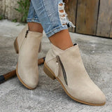Sommerfeld™ | Trendige Wildlederstiefel mit Absatz