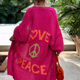 Sommerfeld | Liebe & Frieden - Long Sleeve Cardigan