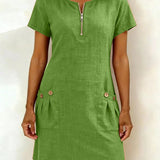 Sommerfeld | Baumwoll-Leinenkleid (1 kaufen, 1 GRATIS dazu)
