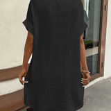 Luz™ - Bequemes Hemdkleid mit Knöpfen