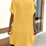 Luz™ - Bequemes Hemdkleid mit Knöpfen