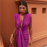 Sommerfeld | Elegantes Drapé-Kleid mit Taillenband