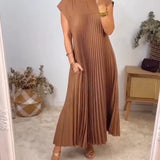Petra™ – Zeitloses & Bequemes Plissiertes Kleid