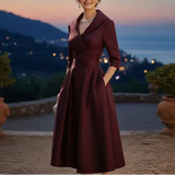 Lea™ - Elegantes Midikleid mit Dezentem Glanz