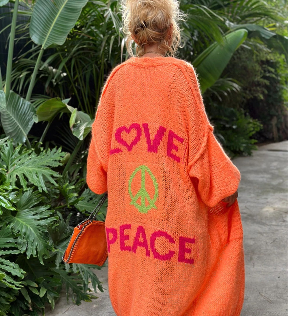 Sommerfeld | Liebe & Frieden - Long Sleeve Cardigan