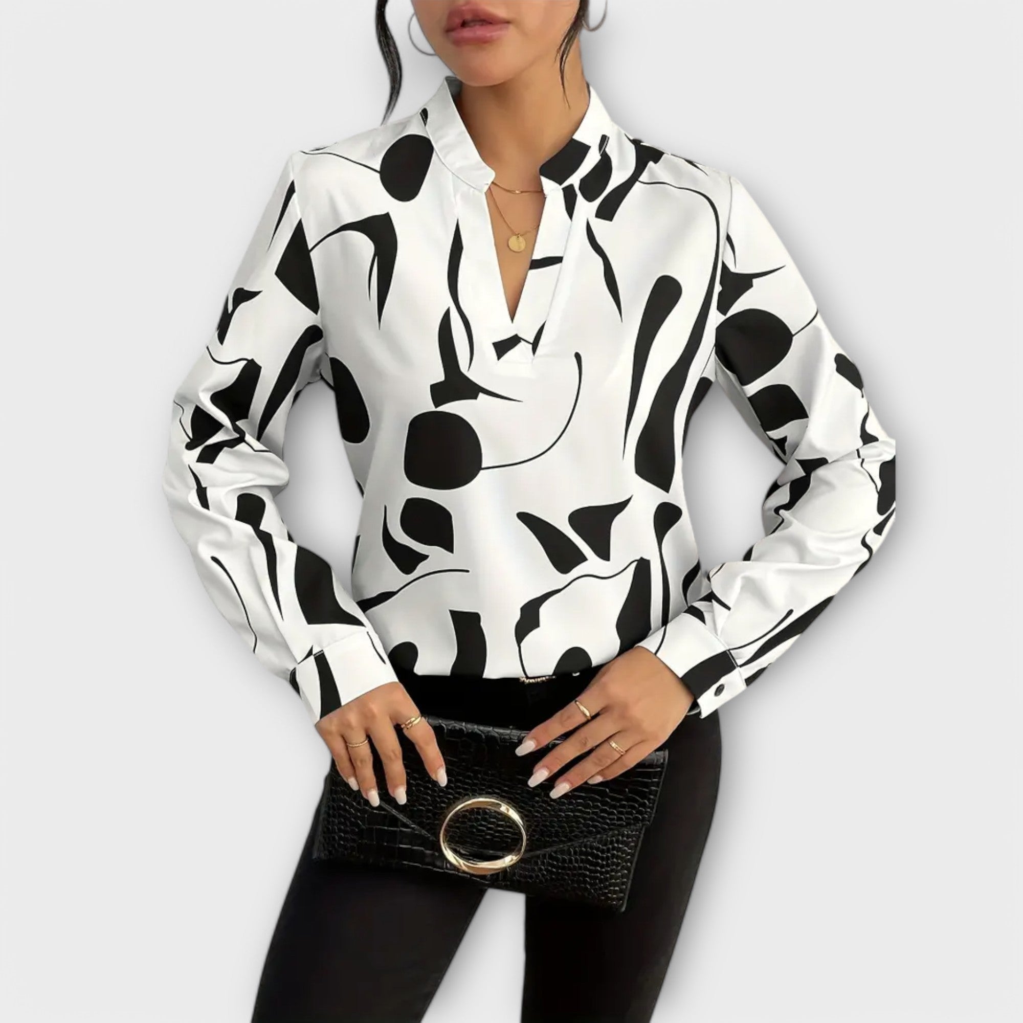 Zaylith | Elegante V-Ausschnitt-Bluse